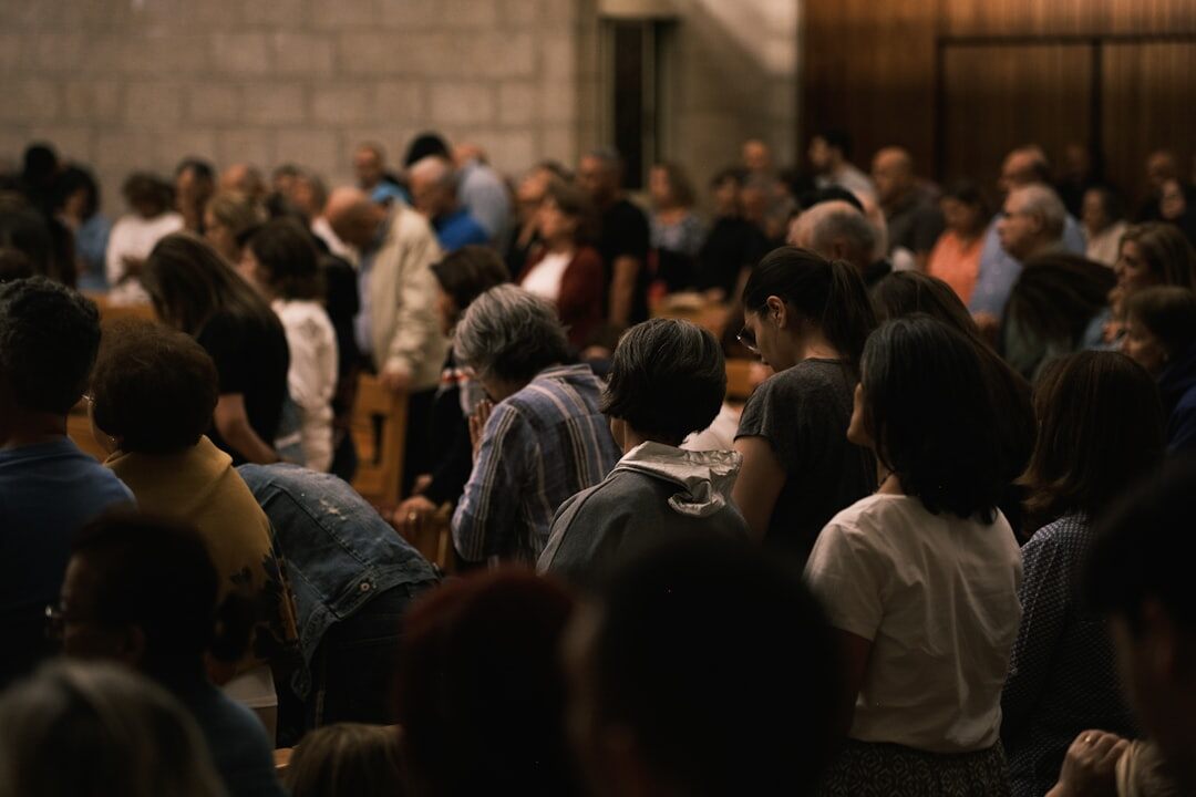 group of seniors at community meeting